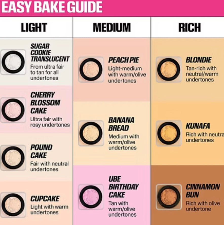 Huda Beauty Easy Bake Loose Powder - Cherry Blossom Cake