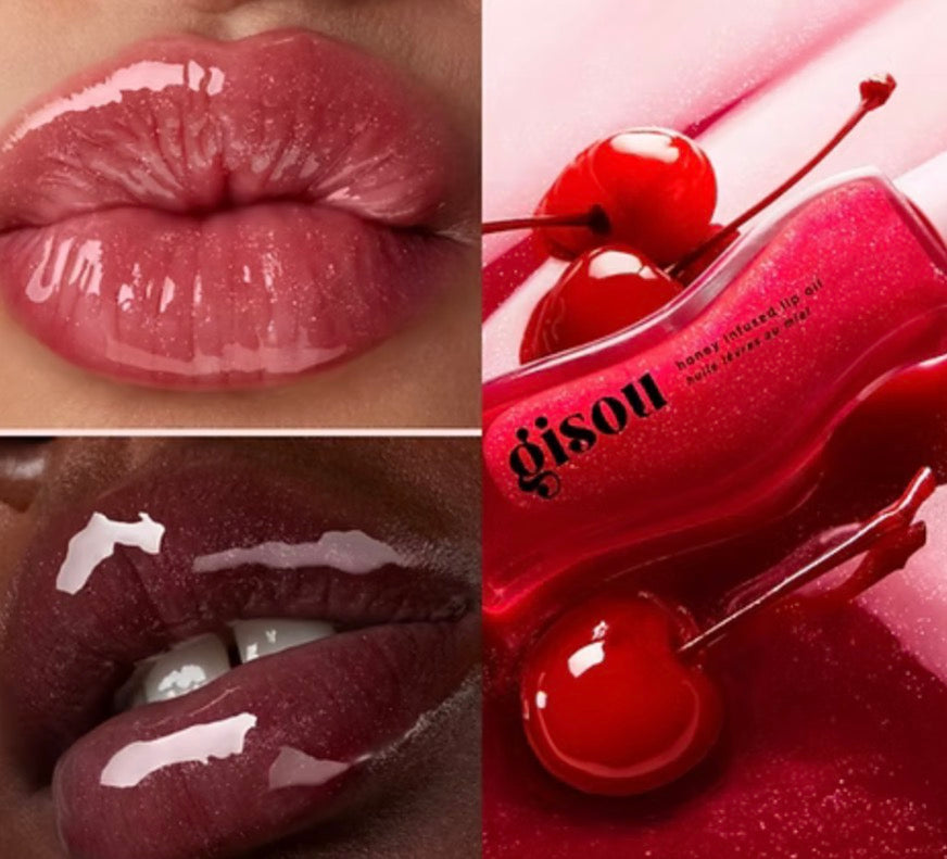 Gisou Honey Infused Cherry on the Cake Lip Oil 8ml